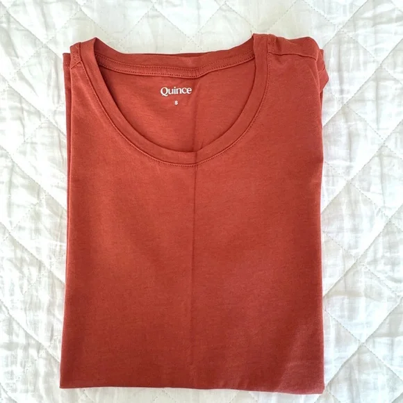 Quince Cotton Modal Muscle Tank, Terrracotta - Picture 3 of 6